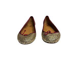 Bobbies Paris Gold Glitter Ballet Flats Size 37 – Made in Portugal